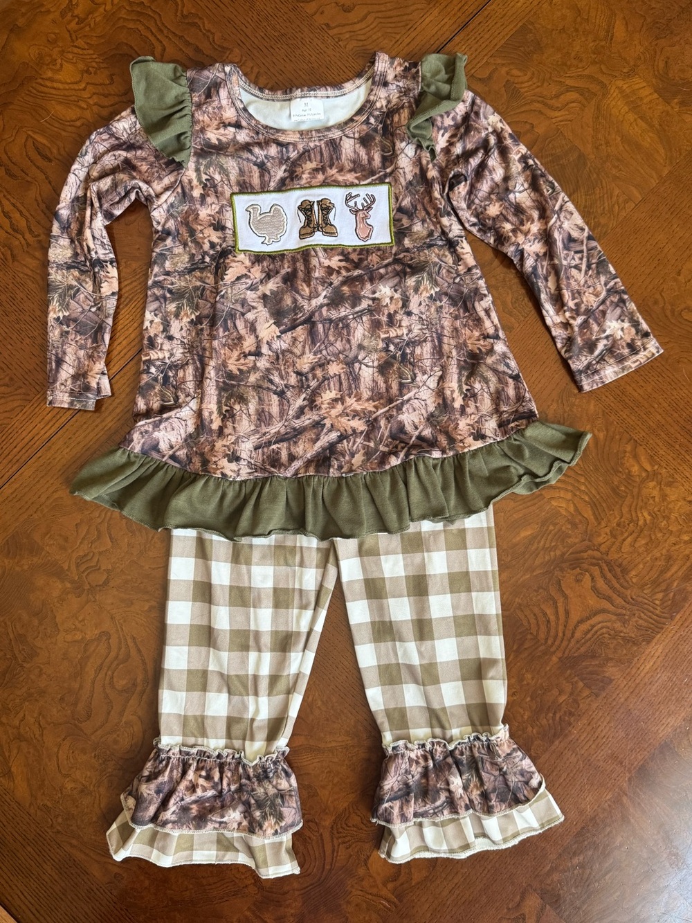 Little Girls Camo Matching Set - Size 3T